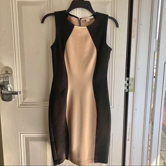 Boston Proper Dresses & Skirts - Boston Proper black & tan fitted dress. Size 4